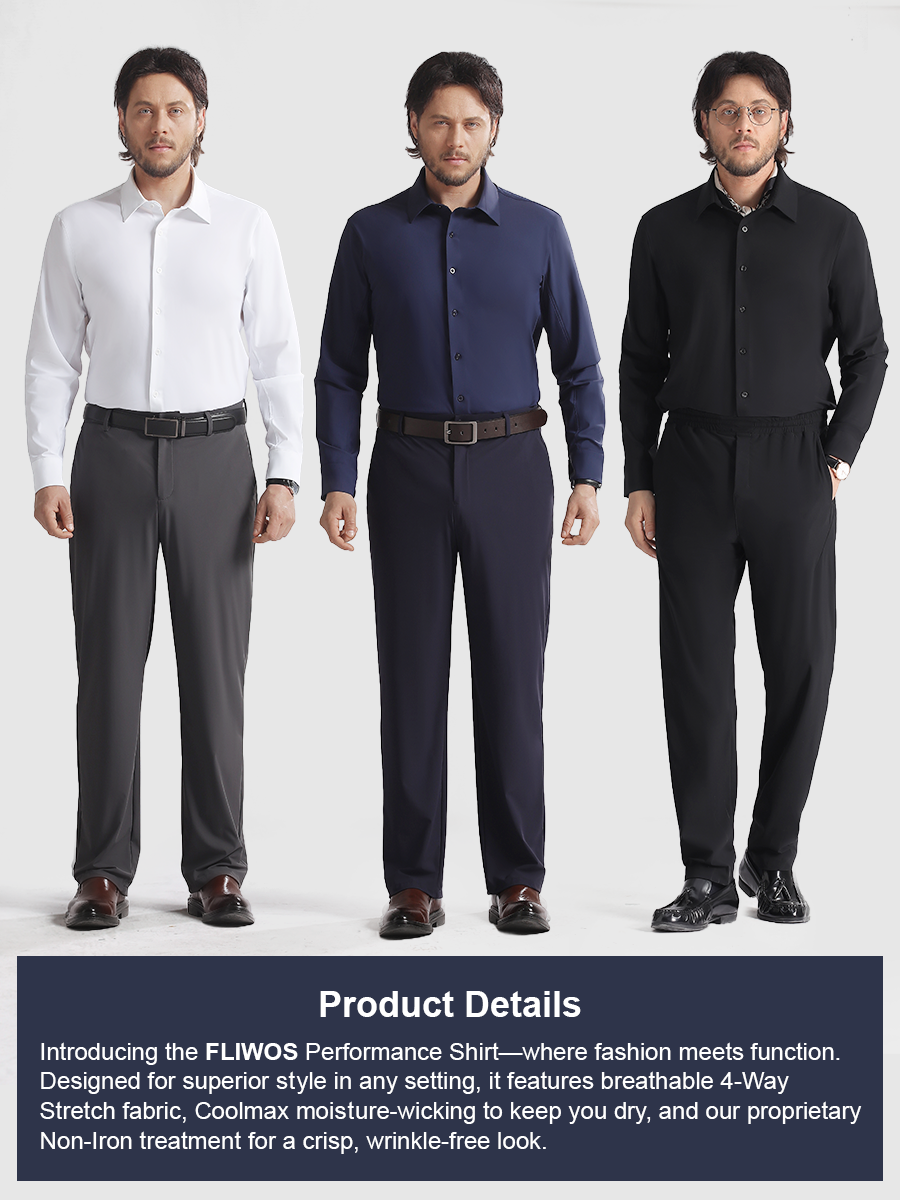 👑TriProof Stretch strykfria skjortor för män💥【Köp tre stycken och få ytterligare 15 % rabatt.】🚀