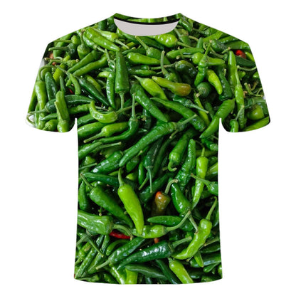 Kryddig & snygg T-shirt med chilimönste