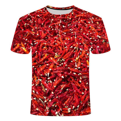 Kryddig & snygg T-shirt med chilimönste