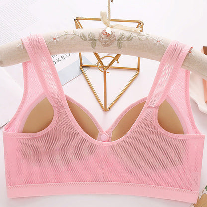 Köp 4 få 2 gratis✨ Andningsbar bomulls-BH med knut framtil