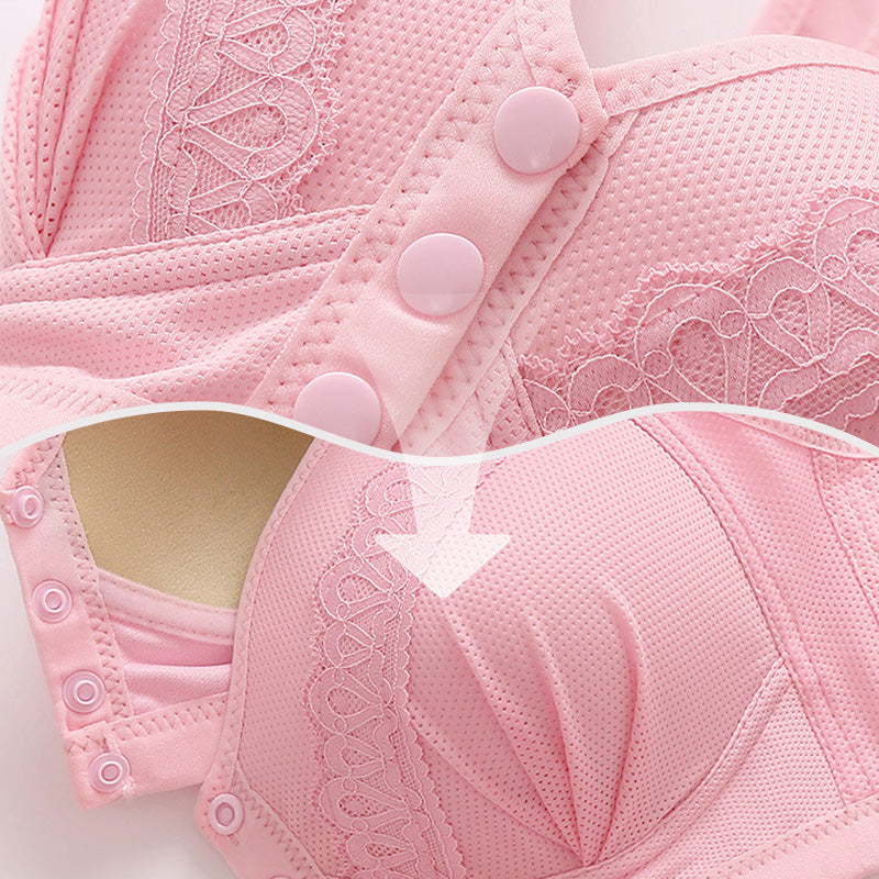 Köp 4 få 2 gratis✨ Andningsbar bomulls-BH med knut framtil