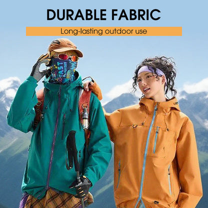 Vattentät sportjacka med huva för utomhusbruk