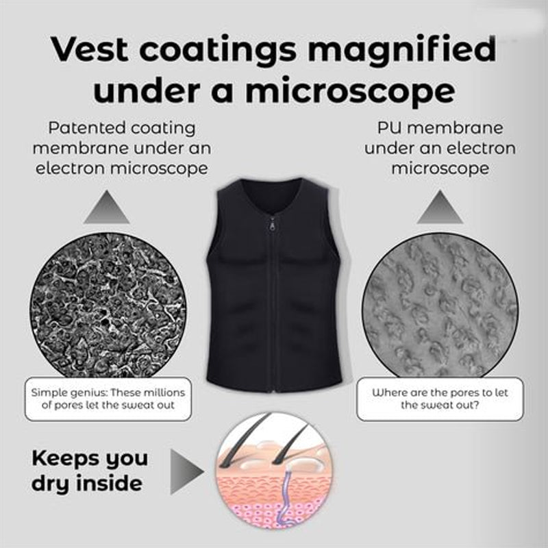 Träningslinne med dragkedja för män