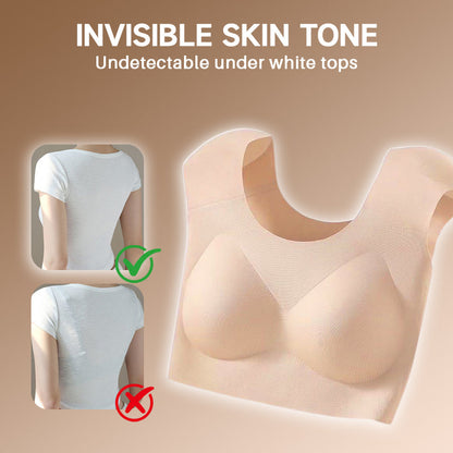 Axelvaddar & Formerande Top - Osynlig, Ryggfri & Slimmerande