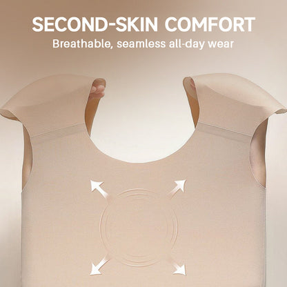 Axelvaddar & Formerande Top - Osynlig, Ryggfri & Slimmerande