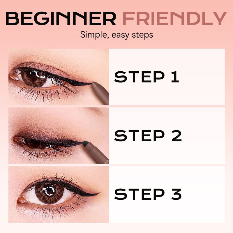 2-i-1 Ögonskugga och Eyeliner med Blandningsborste