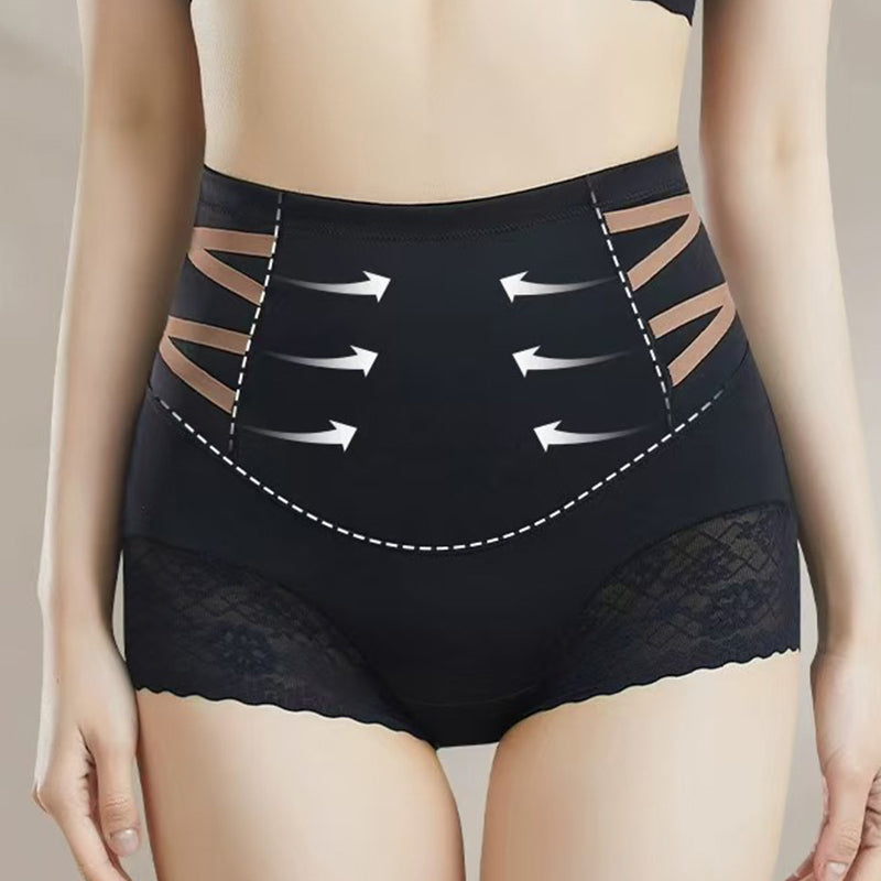 Högmidjade magplastikkirurgiska spetsformande trosor