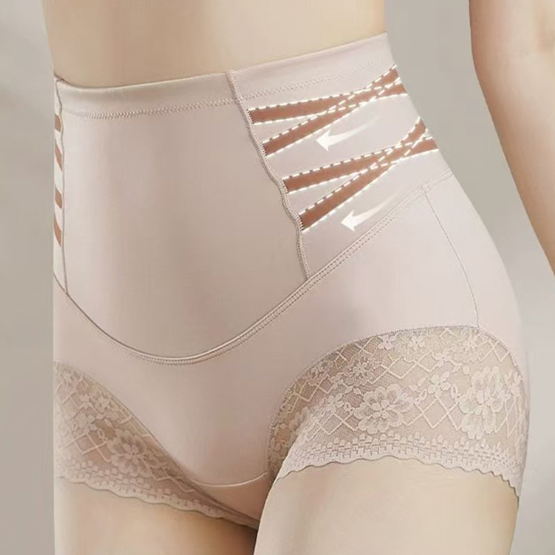 Högmidjade magplastikkirurgiska spetsformande trosor