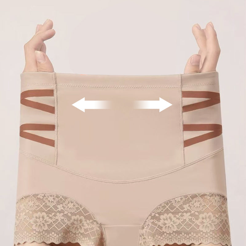 Högmidjade magplastikkirurgiska spetsformande trosor