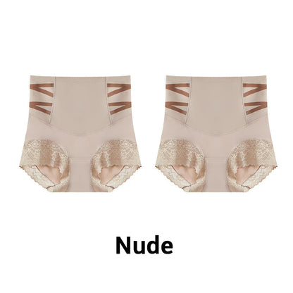 Högmidjade magplastikkirurgiska spetsformande trosor