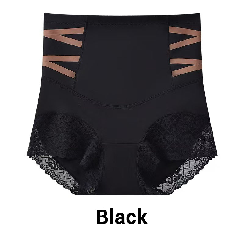 Högmidjade magplastikkirurgiska spetsformande trosor