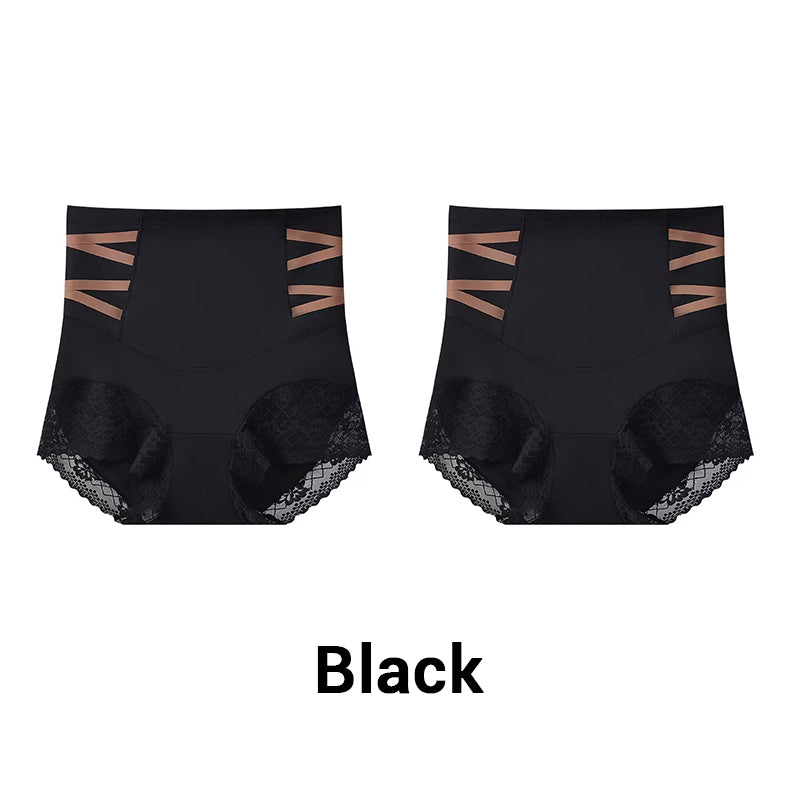 Högmidjade magplastikkirurgiska spetsformande trosor