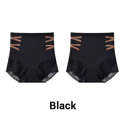 Högmidjade magplastikkirurgiska spetsformande trosor