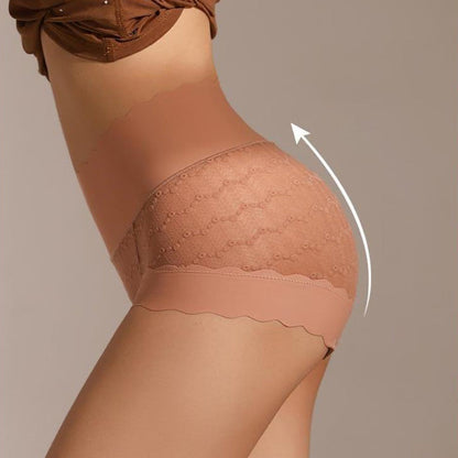 Andningsaktiva sömlösa spetstrosor med hög midja