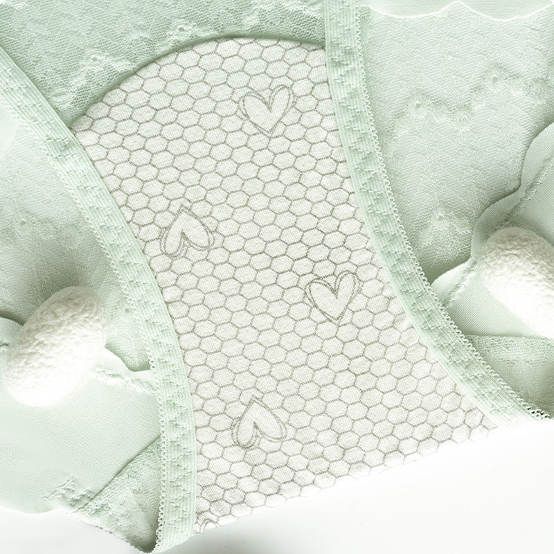 Andningsaktiva sömlösa spetstrosor med hög midja