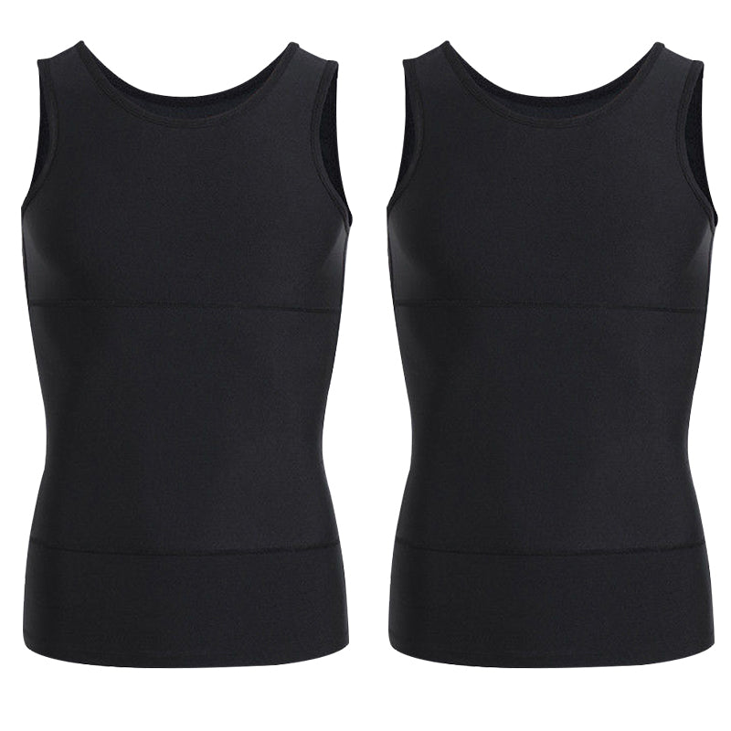 Solid bantningsväst för män med kontroll över magen