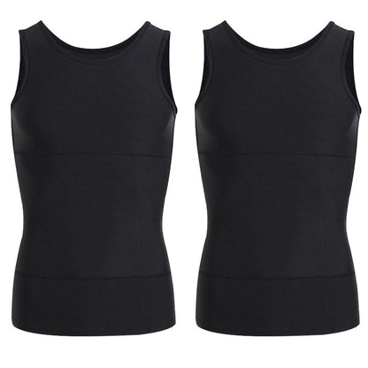 Solid bantningsväst för män med kontroll över magen