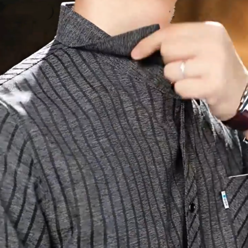 🔥Rea🔥Casual skjorta med revers för män för höst och vinter