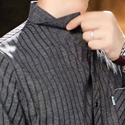 🔥Rea🔥Casual skjorta med revers för män för höst och vinter