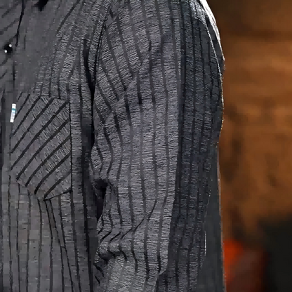 🔥Rea🔥Casual skjorta med revers för män för höst och vinter