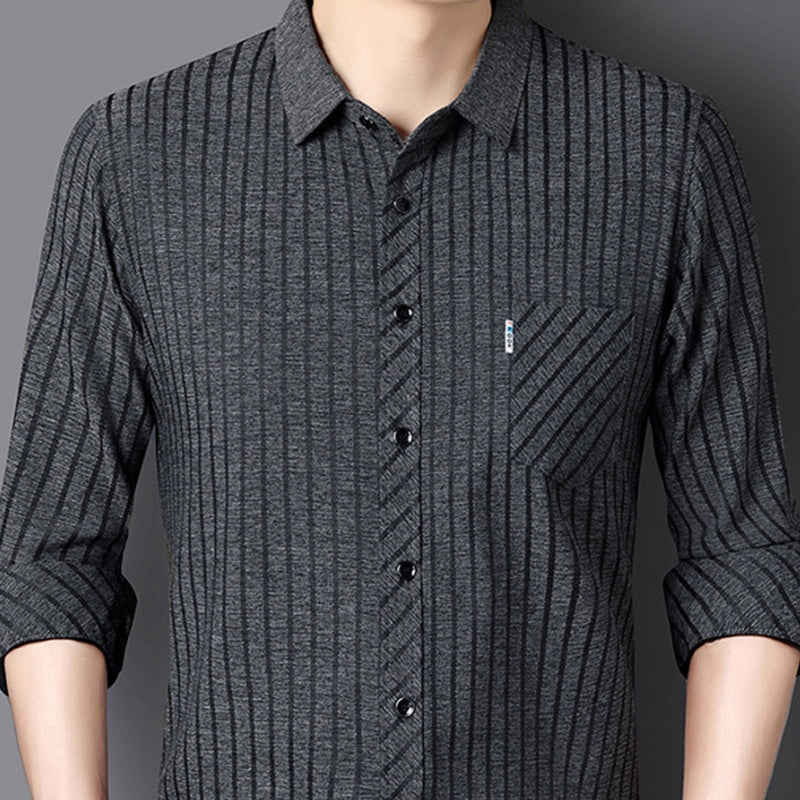 🔥Rea🔥Casual skjorta med revers för män för höst och vinter