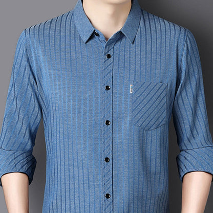 🔥Rea🔥Casual skjorta med revers för män för höst och vinter