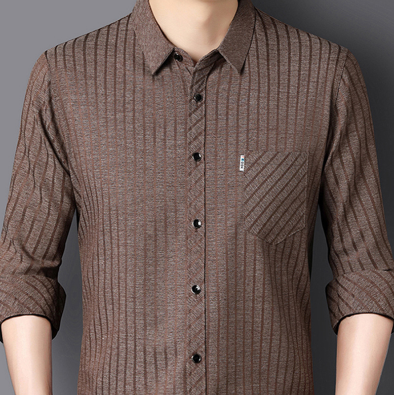 🔥Rea🔥Casual skjorta med revers för män för höst och vinter