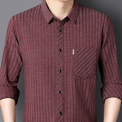 🔥Rea🔥Casual skjorta med revers för män för höst och vinter
