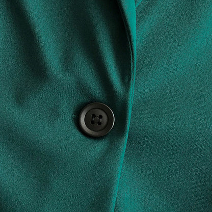 🔥 SISTA DAGENS ERBJUDANDE – 50 % RABATT 🔥 Damkostym i enfärgat tyg, 2-delat set med kavaj och byxor