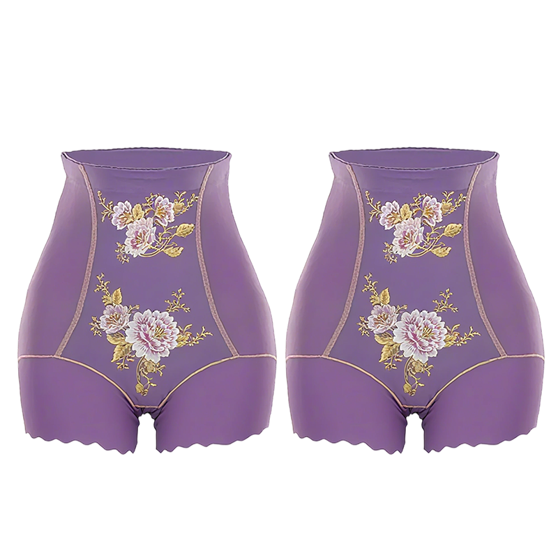 Kvinnors högmidjade formande shorts med magkontroll