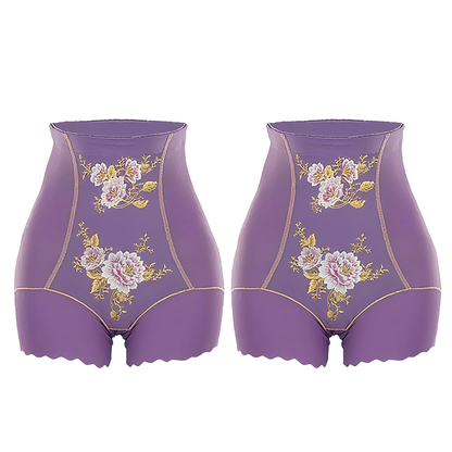 Kvinnors högmidjade formande shorts med magkontroll