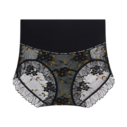 Andningsaktiva, sömlösa spetstrosor med hög midja för kvinno