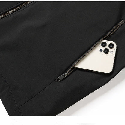 Varm arbetsjacka med ståkrage och hel dragkedja för her