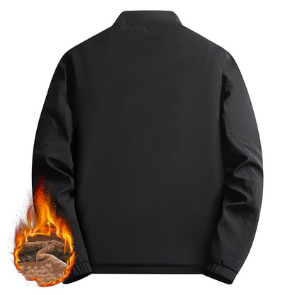 Varm arbetsjacka med ståkrage och hel dragkedja för her