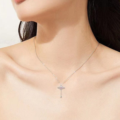 🎁Presentidéer Hot Sale 56 % RABATT💗Rosa änglavingar halsband