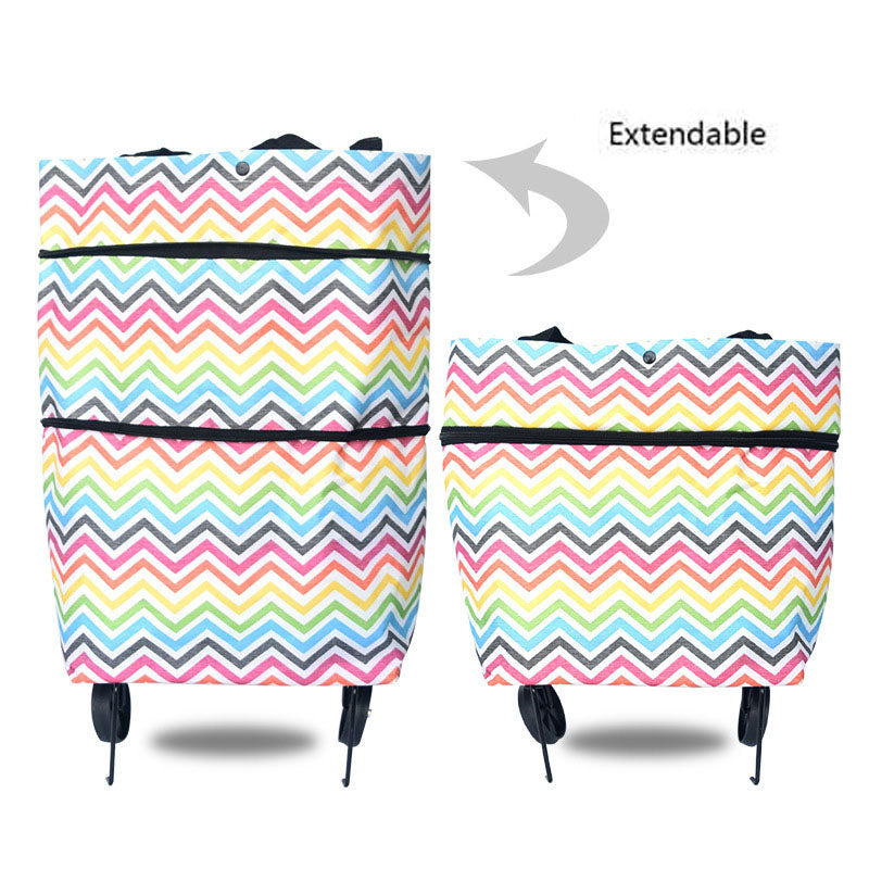 🔥2-i-1 shoppingväska hopfällbar grön väska