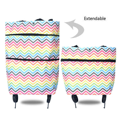 🔥2-i-1 shoppingväska hopfällbar grön väska