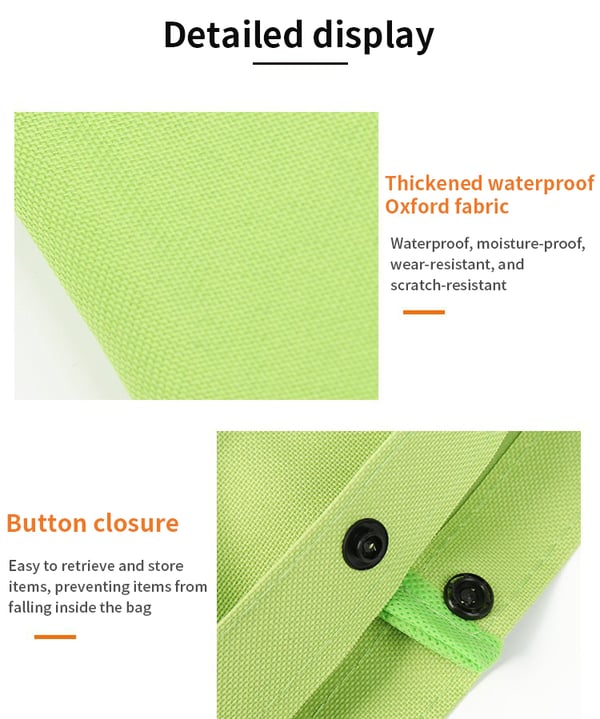 🔥2-i-1 shoppingväska hopfällbar grön väska