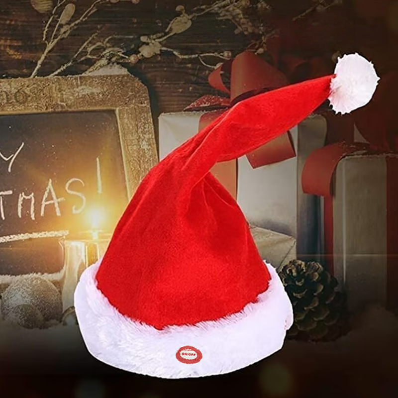 Singing and Dancing Electric Christmas Santa Hat