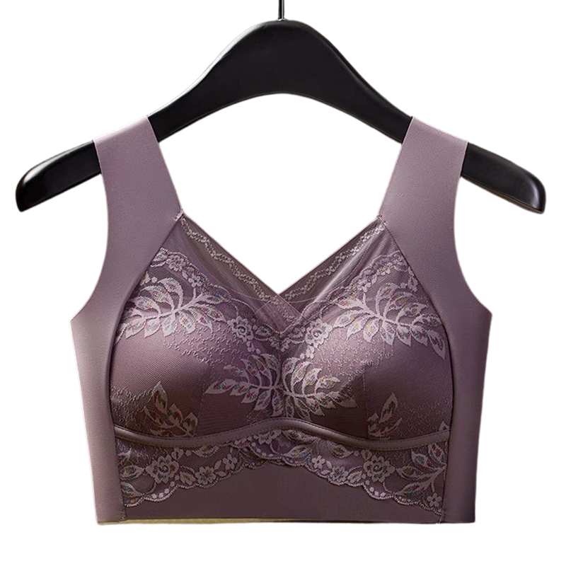 Sömlös BH i spets i västmodel