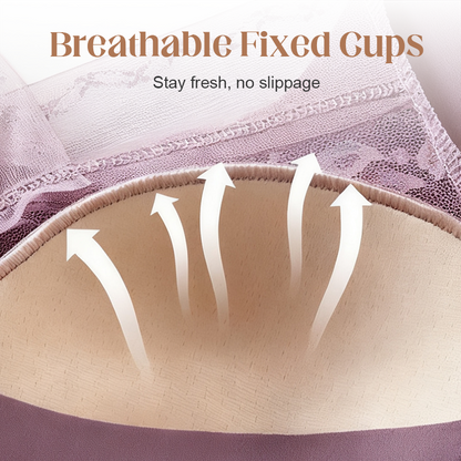 Sömlös BH i spets i västmodel