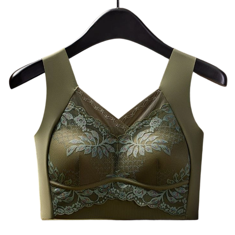 Sömlös BH i spets i västmodel