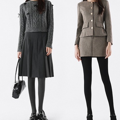 Bekväma högmidjade tights för kvinnor med magkontrol