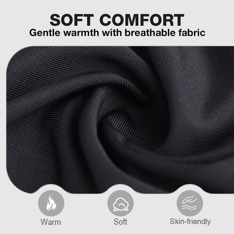 Antibakteriell enfärgad termotopp med lång ärm för män