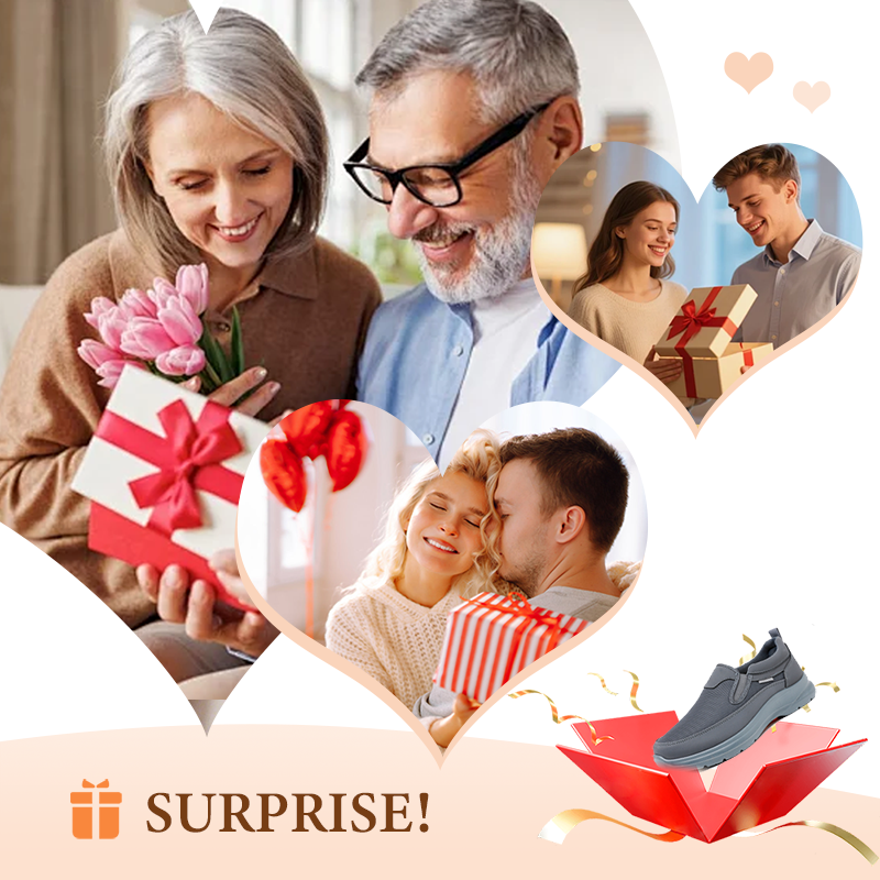 👟 50% RABATT NU! ✨ Ortopediska Andningsbara Slip-On-Sneakers för Män - Stödjer Sulgång med Minnesskuminsatser för Bekväm Heltidsanvändning 🏃‍♂️💨