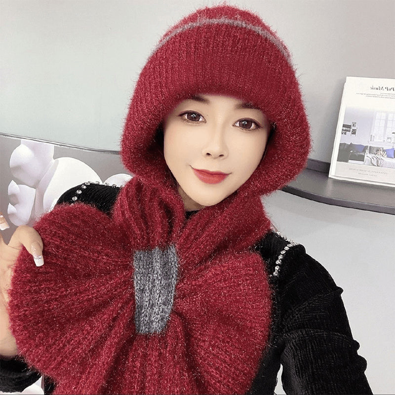 ✨Få 50% rabatt💖Damers integrerade öronskyddande vindtäta möss-scarf