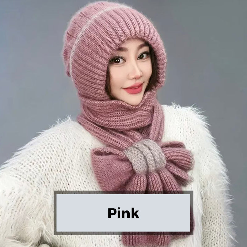 ✨Få 50% rabatt💖Damers integrerade öronskyddande vindtäta möss-scarf