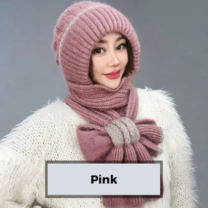 ✨Få 50% rabatt💖Damers integrerade öronskyddande vindtäta möss-scarf