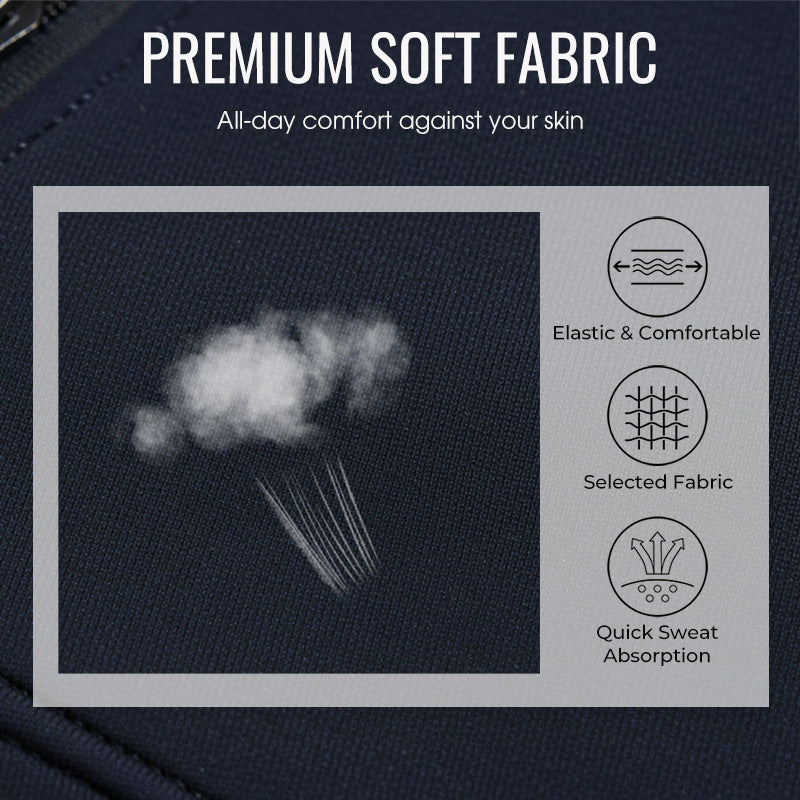 Huvtröja med dragkedja för herr