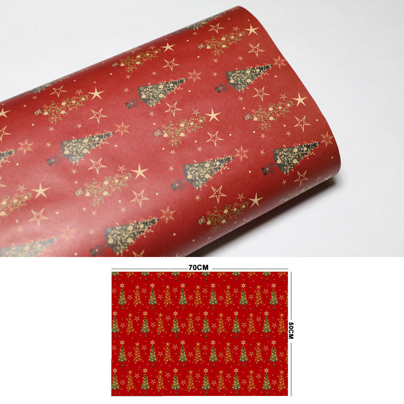 Vintage Christmas Kraft Paper for Gifts & Crafts